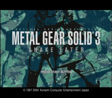 Metal Gear Solid 3 - Snake Eater (Japan) screen shot title